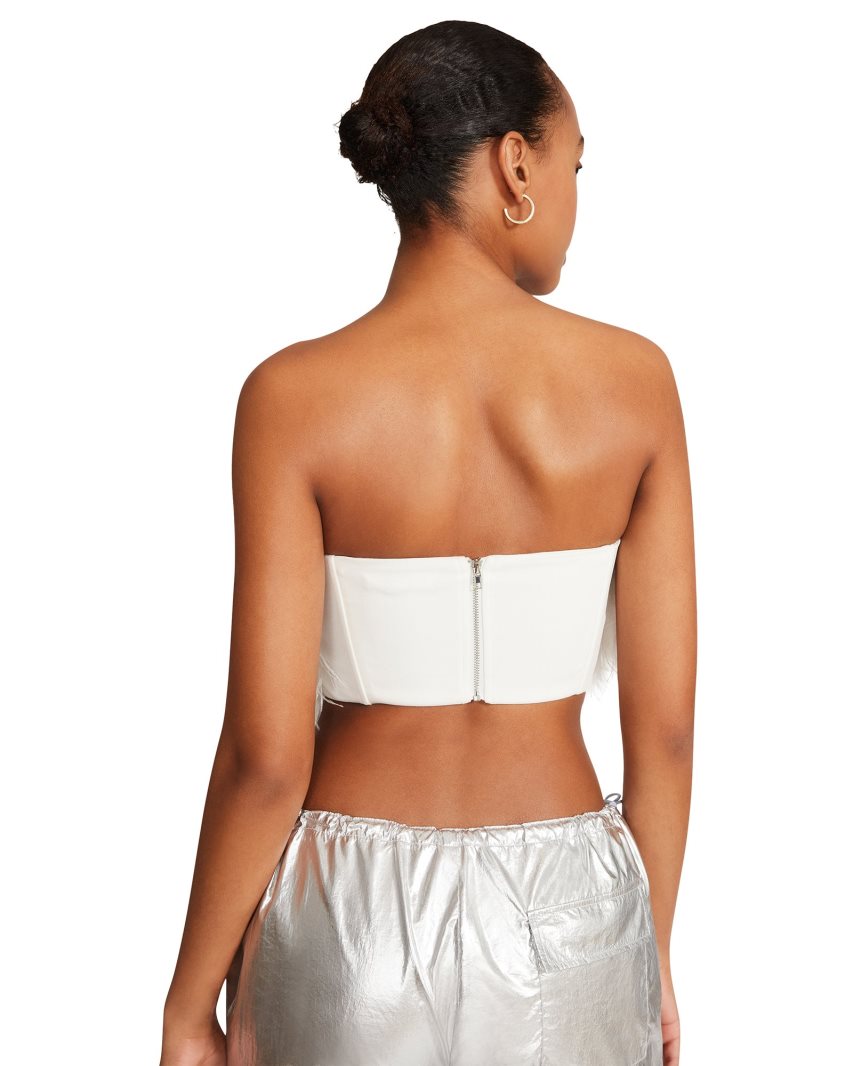 White Steve Madden Nessa Women's Bras | PH 4876FYC